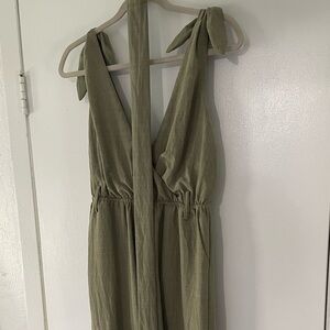 Olive green jumpsuit